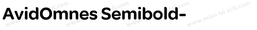 AvidOmnes Semibold字体转换